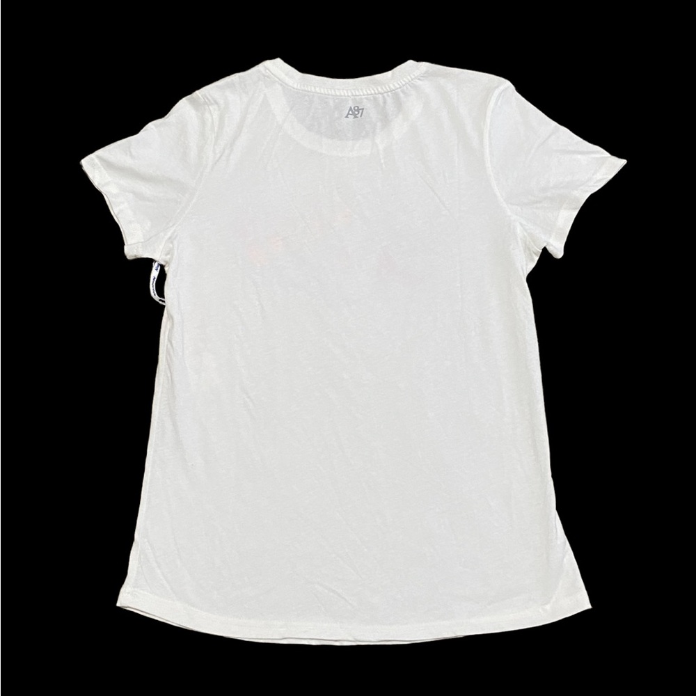 Aeropostale Sport White Printed Short Sleeve T-Shirt Size L | New - Picture 2 of 8